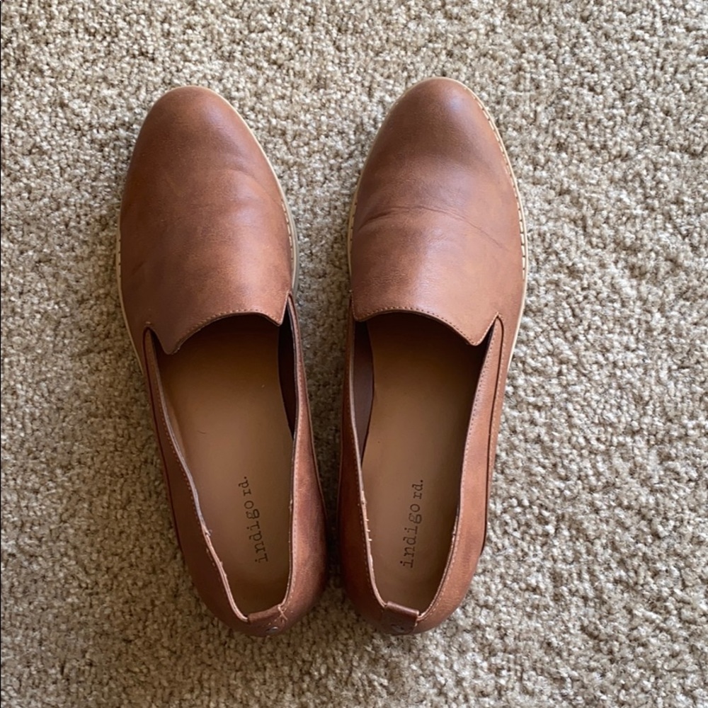 Brown loafers